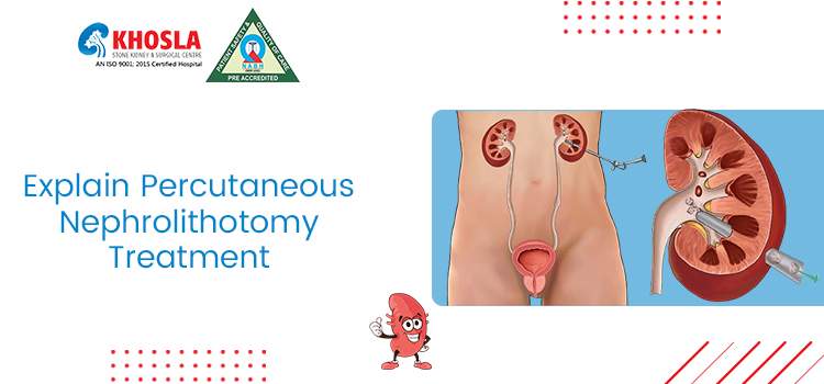Briefly describe the Percutaneous nephrolithotomy procedure