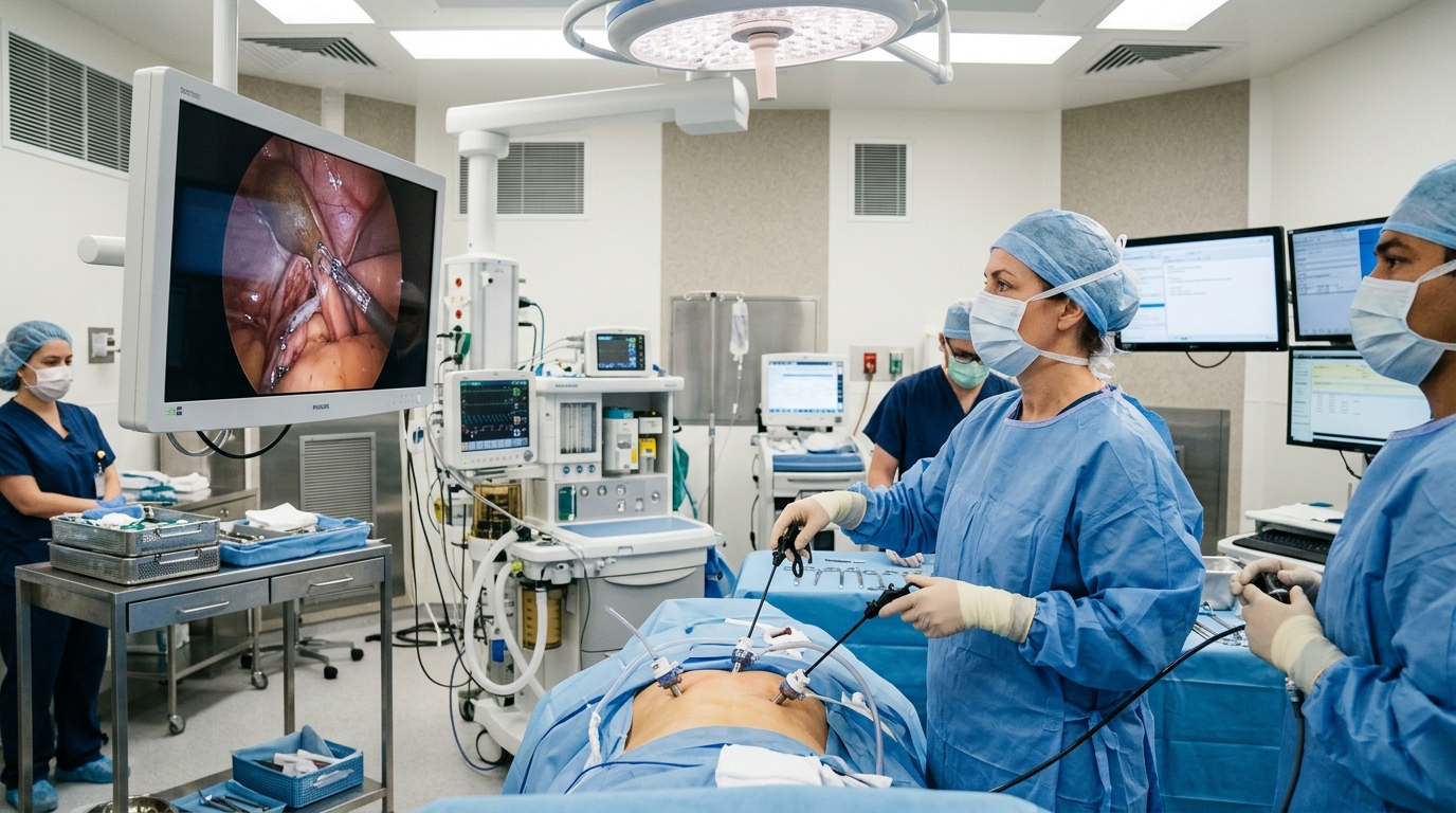 Laparoscopic Gallbladder Removal Surgery in OT